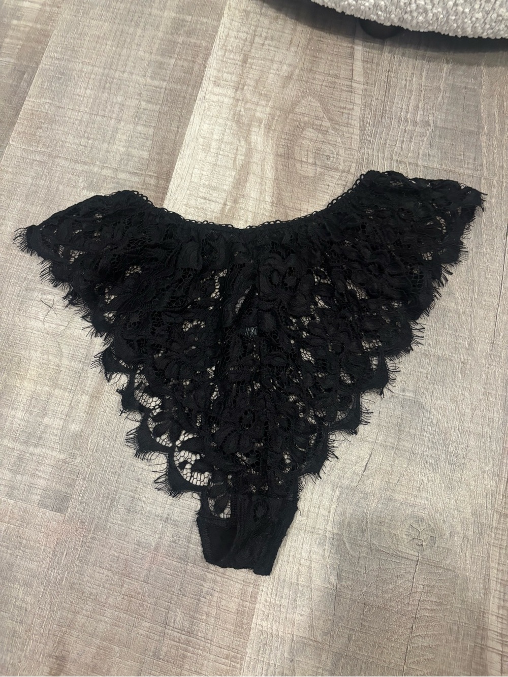 anthropologie ruffle lace panty
